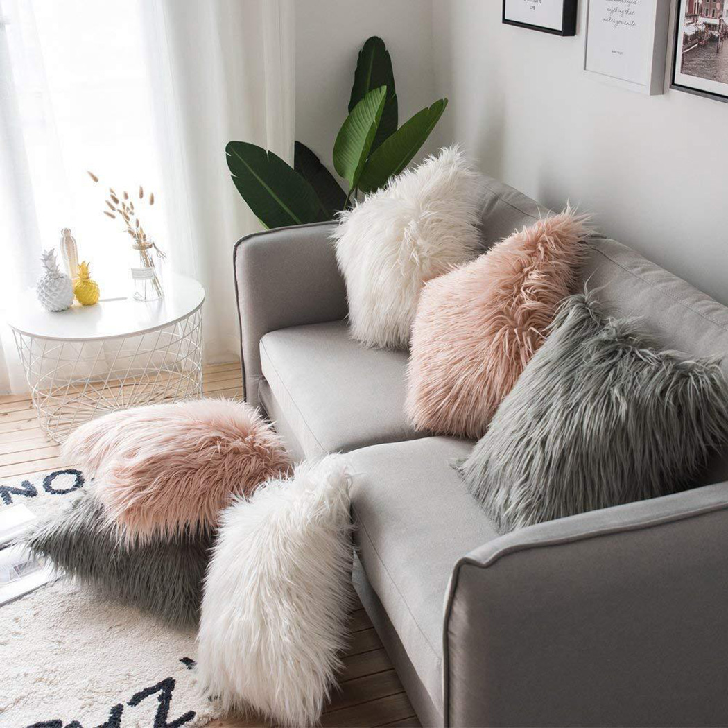 Mềm Mại Lông Dài Lông Tơ Sofa  - đánh giá và giá Luxury Home Textiles Usa