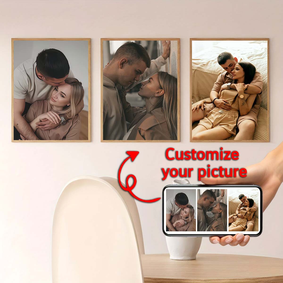 Triptych - 2D custom photo woo - đánh giá và giá Home Textiles