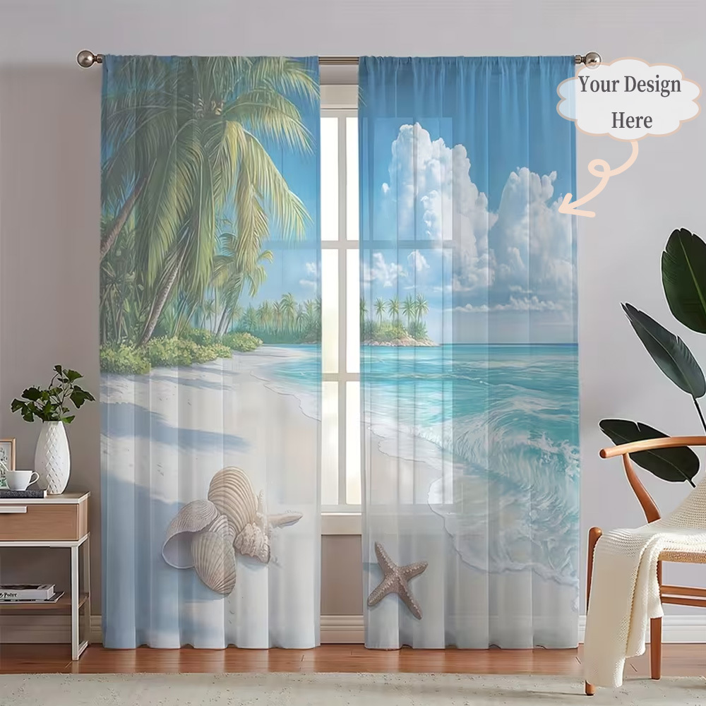 Custom 2D Flat 2pcs Sheer Curt - đánh giá và giá Home Textiles