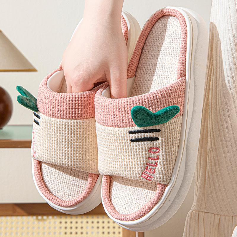 New Style Linen Slippers for W - đánh giá và giá Home Textiles