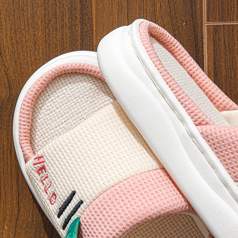 New Style Linen Slippers for W - đánh giá và giá Home Textiles