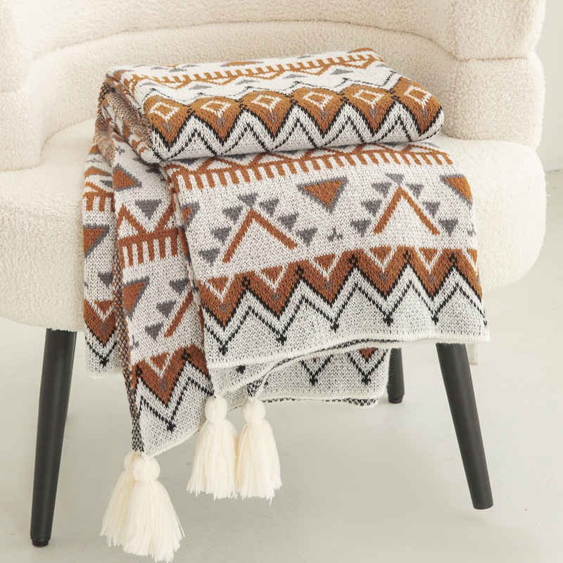 Bohemian Style Printed Knitted - đánh giá và giá Luxury Home Textiles Usa