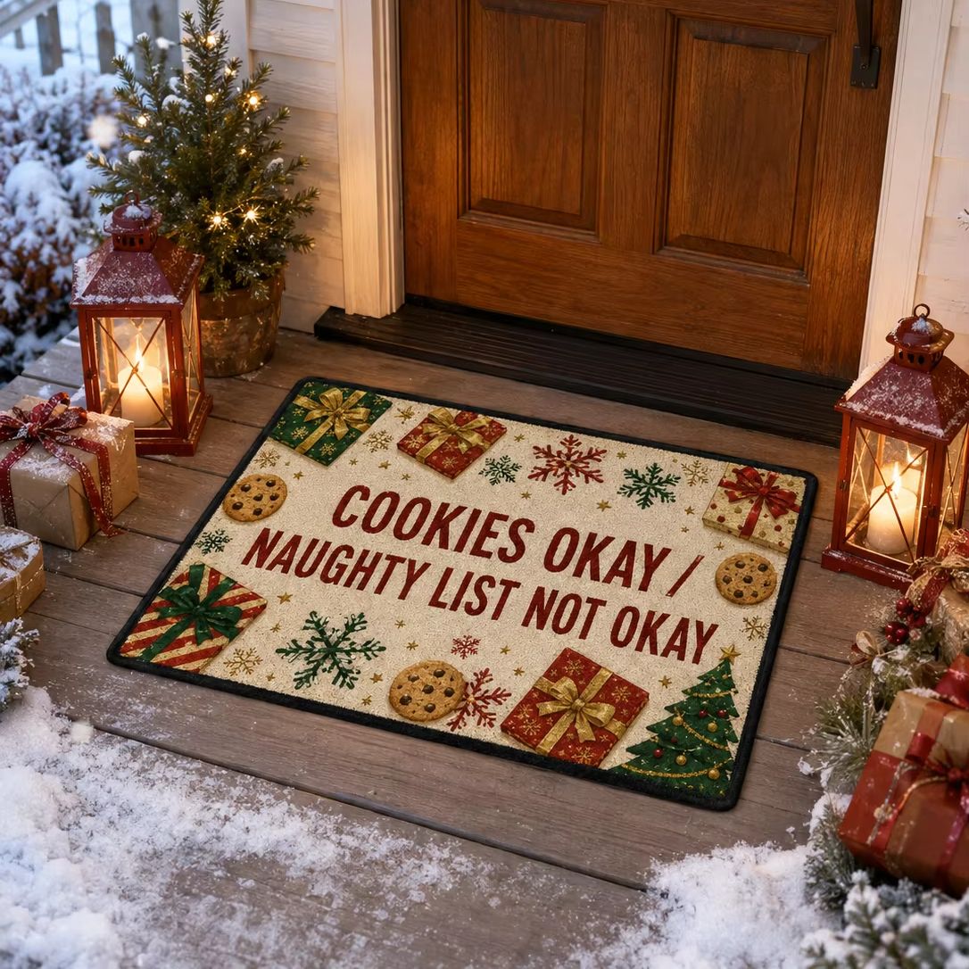 Christmas Doormat Cookies Okay - đánh giá và giá Home Textiles List
