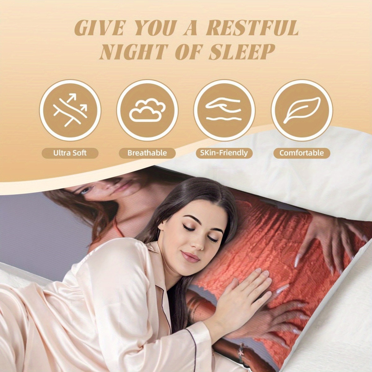 1 Custom Photo Body Pillowcase - đánh giá và giá Home Textiles